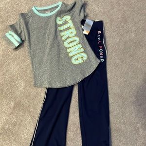 Girls Size 7-8 (Medium) Outfit Shirt and Pants, New With Tags!